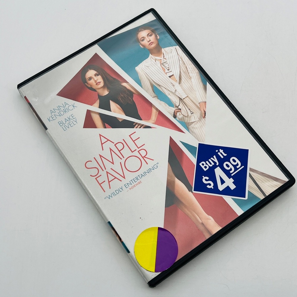 A Simple Favor DVD 2018 Anna Kendrick Blake Lively Lionsgate Thriller Movie